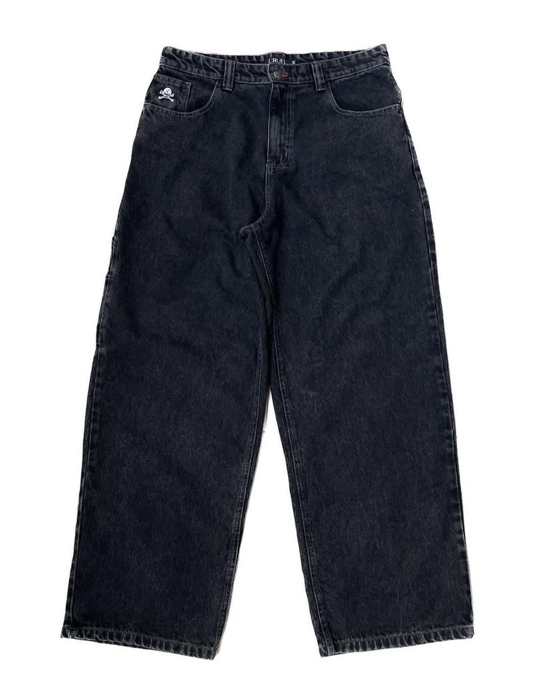 Ewcruel Baggy Sky Black Denim, Ewcruel