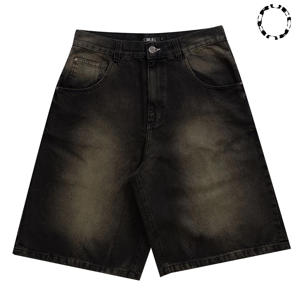 Ewcruel Tramp Stamp Jorts "DIRT", Ewcruel